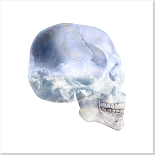 Head/Skull In The Clouds Posters and Art